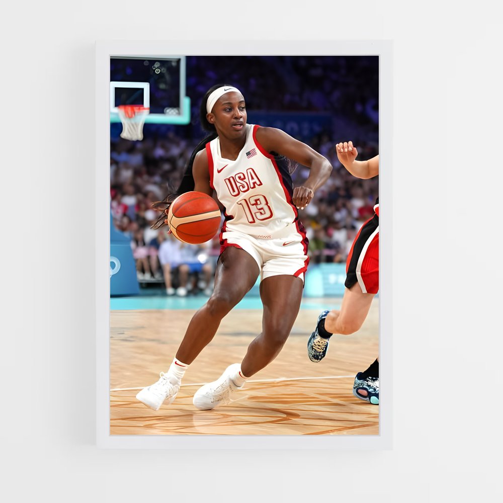 Poster L'Élan de Jackie – affiche Basketball (vue 3)